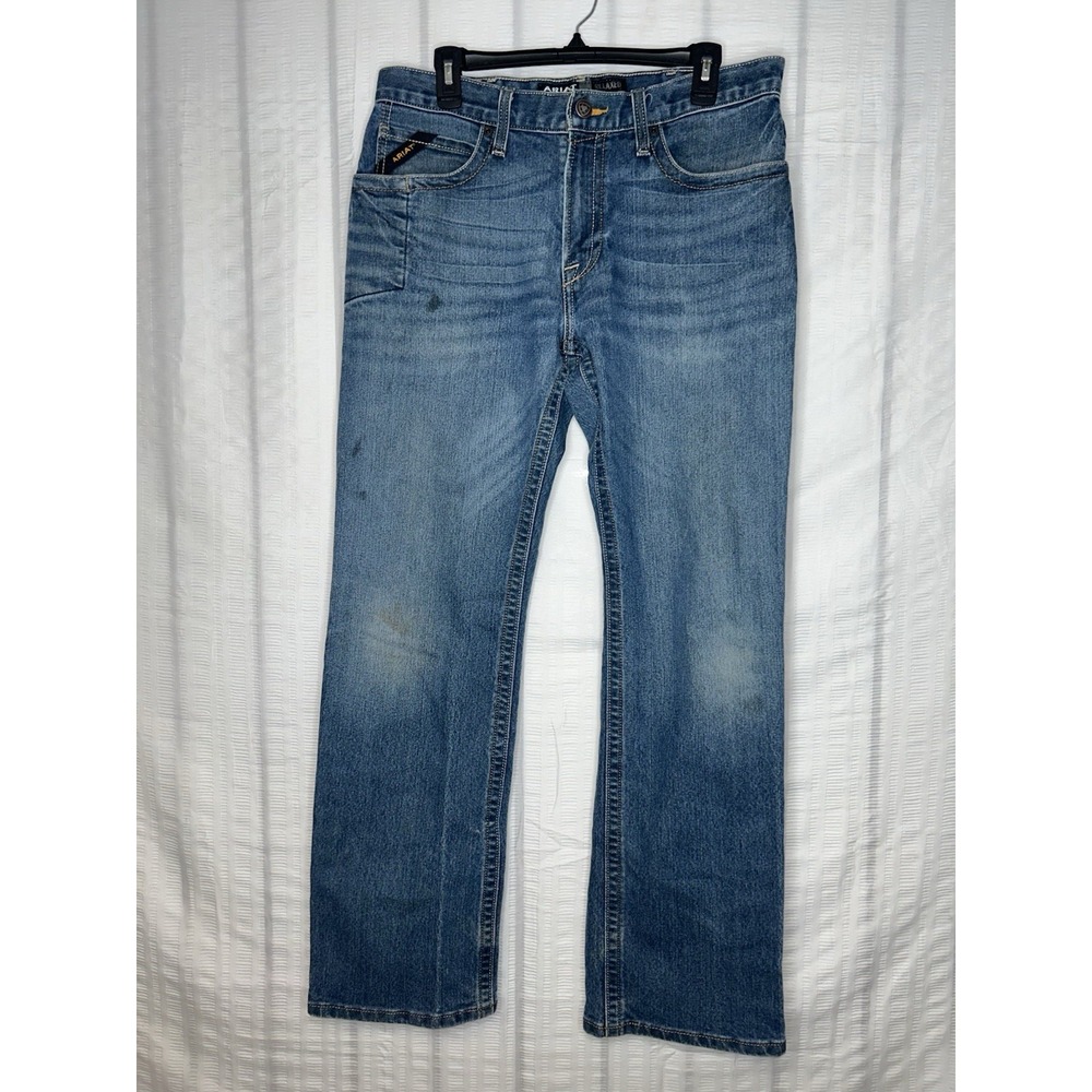 Ariat Rebar M4 Relaxed Boot Cut Jeans Mens 34x32 DuraStretch Edge Bodie 10016220